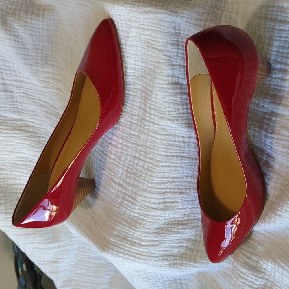 Dani Black Billy Red Patent Pumps